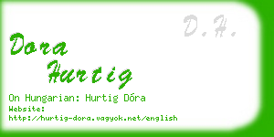 dora hurtig business card